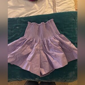 QUEEN OF SPARKLES Lilac Smocked Waist Skirt